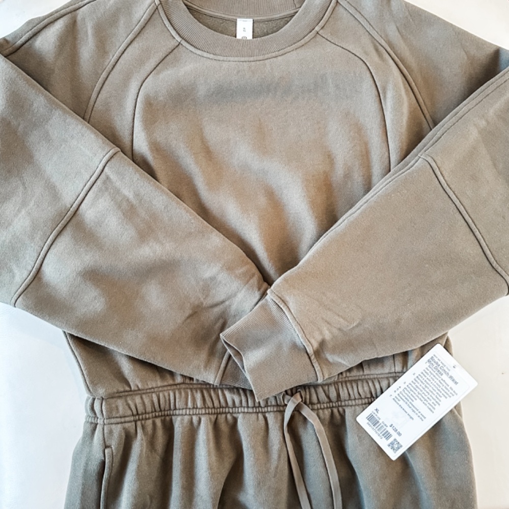 ✨ Lululemon | Scuba Cinch-Waist Mini Dress | Olive Brown | XL - Picture 9 of 12